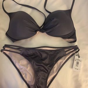 Shade & Shore metallic purple bikini